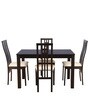 Ronald 4 Seater Dining Set in Cappuccino Finish