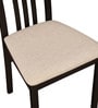 Ronald 4 Seater Dining Set in Cappuccino Finish