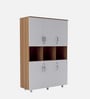 Ronald Mine Crockery Unit in Leon Teak Finish
