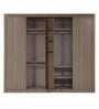 Ronaldo 4 Door Sliding Wardrobe in Light Walnut Finish