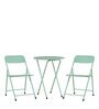 Ronda Metal Outdoor Table Set with 2 Chairs in Green Colour