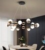 Ronz 88W | 70 Cm | Google & Alexa | Height Adjustable | 3 Light Mode | Modern LED Ceiling Chandelier for Living Room, Dining, Bedroom, Hall, Kitchen, Office,Luxury Decorative Lighting
