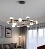 Ronz 88W | 70 Cm | Google & Alexa | Height Adjustable | 3 Light Mode | Modern LED Ceiling Chandelier for Living Room, Dining, Bedroom, Hall, Kitchen, Office,Luxury Decorative Lighting