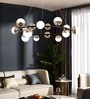 Ronz 88W | 70 Cm | Google & Alexa | Height Adjustable | 3 Light Mode | Modern LED Ceiling Chandelier for Living Room, Dining, Bedroom, Hall, Kitchen, Office,Luxury Decorative Lighting