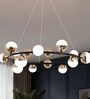 Ronz 88W | 70 Cm | Google & Alexa | Height Adjustable | 3 Light Mode | Modern LED Ceiling Chandelier for Living Room, Dining, Bedroom, Hall, Kitchen, Office,Luxury Decorative Lighting