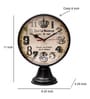 Beautiful Vintage Metal Table Clock