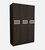 Root 3 Door Wardrobe in Dark Wenge Colour