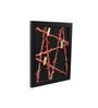 9 Wooden Black Paper Rope Wall Hanging Clip Photo Frames
