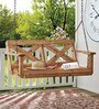 Solid Wood Swing in Natural Brown Colour