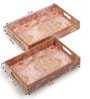 Rosa Perlino Tray Set of 2