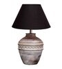 Rosabelle Black Shade Table Lamp With Cotton Base