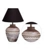 Rosabelle Black Shade Table Lamp With Cotton Base