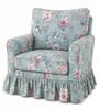 Rosara1 Seater Sofa With Teak Wood And Suede Fabric In Floral Print