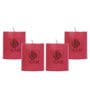Rose Aroma Set Of 4 Scented Candles