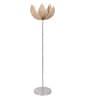 Rose Bamboo Shade Floor Lamp Steel Base