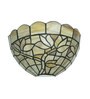 Rose Beige Stained Glass Tiffany Wall Light