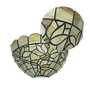 Rose Beige Stained Glass Tiffany Wall Light