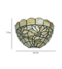 Rose Beige Stained Glass Tiffany Wall Light