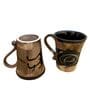 Rose Black & Brown Ceramic  Tea Cups