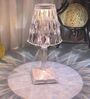 Rose Daimond 16 Colour Changing LED Touch Crystal USB Operated Table Lamp with Remote
