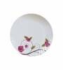 Rose Flower Printed 40 Pcs White & Red Melamine Dinnerware Set
