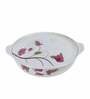 Rose Flower Printed 40 Pcs White & Red Melamine Dinnerware Set