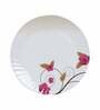 Rose Flower Printed 40 Pcs White & Red Melamine Dinnerware Set