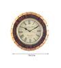 Rose Gold & Brown Wooden Wall Clock