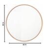 32 Inch RoseGold Round Mirror in Steel Frame