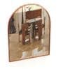 24 Inch RoseGold Arch Mirror in Steel Frame