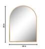 24 Inch RoseGold Arch Mirror in Steel Frame
