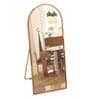 65 Inch RoseGold Steel Frame Full Arch Mirror with Stand