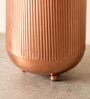 Rose Gold Ripple Cut Brass Planter