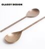 Rose Gold Serving Spoons Set of Two
