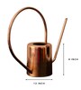 Rose Gold Stainless Steel 2.5 Ltrs Multipurpose Long Spout Watering Can Gardening Tool