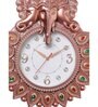 Rose Gold Synthetic Plastic Wall Clock