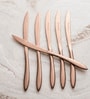 Set of 6 Rose Gold Table Knives