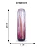 Rose Grandeur Tall Glass Vase L