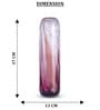 Rose Grandeur Tall Glass Vase L