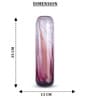 Rose Grandeur Tall Glass Vase M