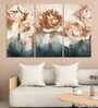 Rose Multicolour Canvas (Set of 3) Art Panels