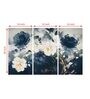 Rose Multicolour Canvas (Set of 3) Art Panels