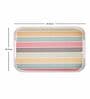 Multicolour Contemporary Melamine Square Serving Tray