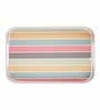 Multicolour Contemporary Melamine Square Serving Tray