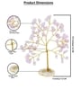 Rose Quartz Pink Stone With Agate Slice Base Vastu Good Fortune Crystal Tree for Home/Office D cor for Gift