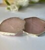 Pink Stone Set of 2 Table Coasters