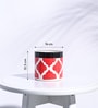 Rose Red Ceramic Pipe Shape Desk Pot Planter