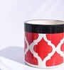 Rose Red Ceramic Pipe Shape Desk Pot Planter