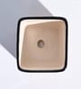 Rose Red Ceramic Square Shape Desk Pot Planter