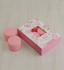Set Of 6 Pink Wax Rose Scented Candle For Relaxation And Gifting